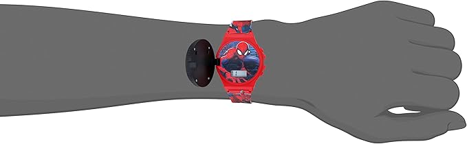 Marvel Spider-Man Kids Watches – Digital Display, Interactive Features, Adjustable Strap, Vibrant Spider-Man Graphics, Durable for Active Kids