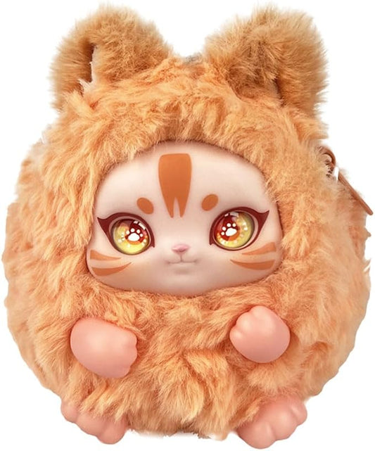 Plush Doll Purse, Plush Toy, Plush Pendant (Orange-Pink)