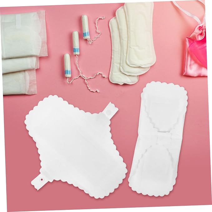 Healifty 10Pcs Cotton Menstrual Panties Liners Reusable Washable Sanitary Pads with Button for Womens Comfort and Leak Protection Skin Friendly Cloth Pads