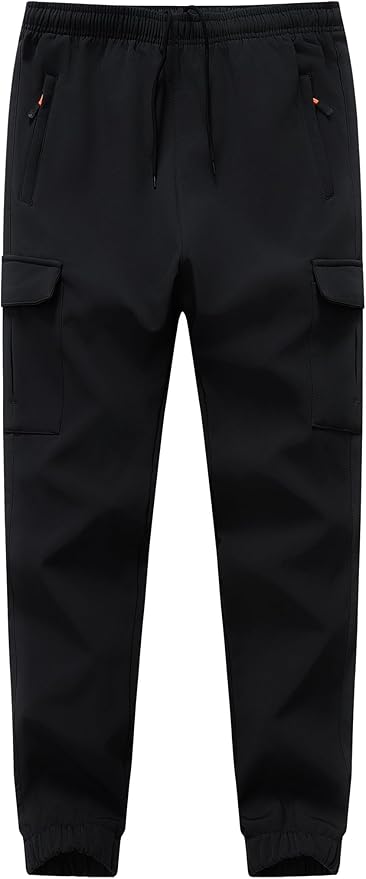 Boys Girls Snow Pants Waterproof Fleece Lined Ski Pants Kids Winter Hiking Pants