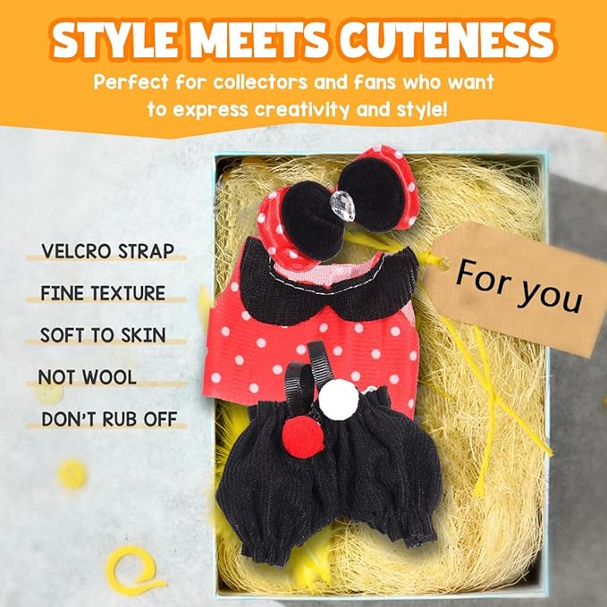 AICase for 17cm Doll Clothes/Outfit,Clothing Set for 17cm Doll,3 Piece Set Hat Clothing,Boys and Girls Stylish Adorable Clothes Accessories_09