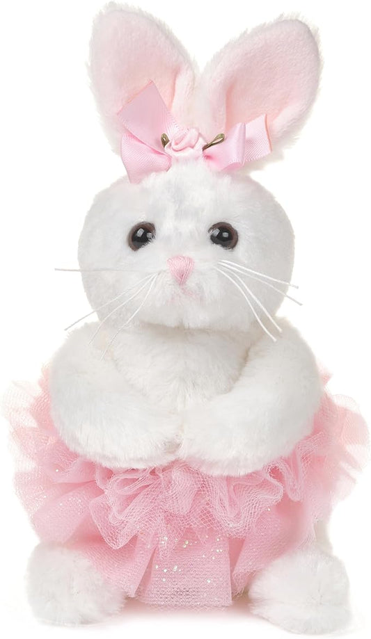 Bearington Collection Ballerina Stuffed Animal - Ballet Doll - Dance Recital Gifts for Girls - Bunny Lil' Twirls - 6"