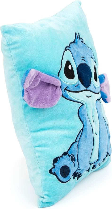 Jay Franco Disney Lilo & Stitch 3D Snuggle Pillow - Super Soft – Measures 15 Inches (Official Disney Product)