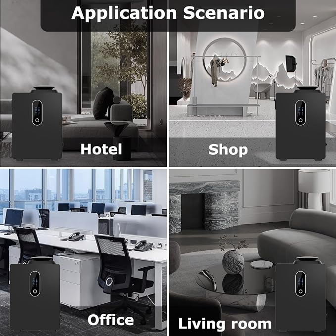 2026 Upgraded HVAC Scent Diffuser Machine Cover 6000 Sq.Ft With WIFI Control for Large Room, 1000ML Scent Air Machine For Home, Waterless Cold Air Aromatherapy Essential Oil Diffuser for Hotel, Office