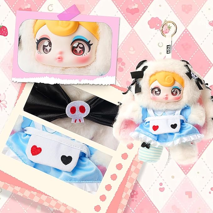 Sunycoco Plush Blind Box， Plush Figure Toys 1PC (1 of 7 Possible Styles) Sweet Rebel Series Birthday Gifts 8 in