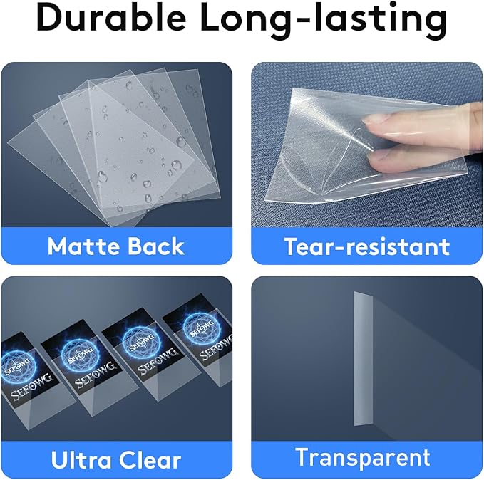 1200 Count Clear Card Sleeves, Matte Card Sleeves, Standard Magic Cards Sleeve for MTG, TCG, Sturdy Shuffling Deck Protectors for MTG TCG Trading Sports Baseball Game Cards
