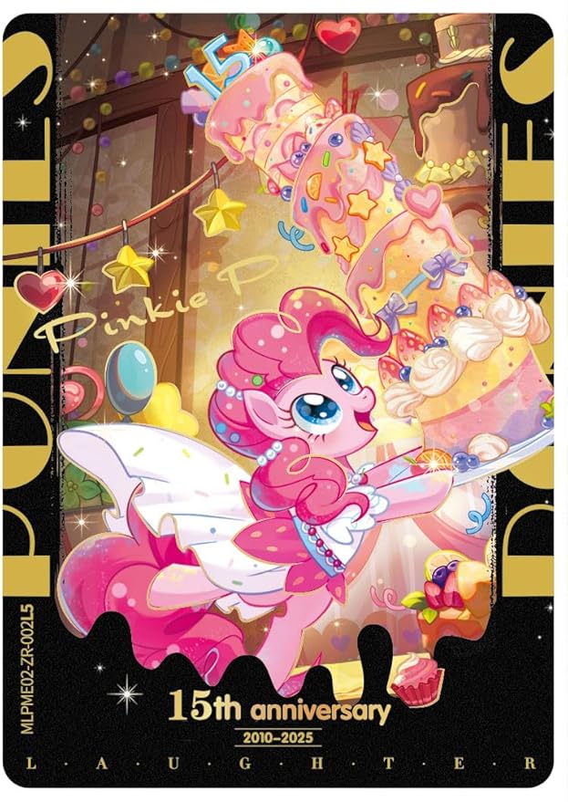 KAYOU My Little Pony Friendship Eternal Cards, Moon Edition Series 2, English, 12 Blister Packs Display with Promo Card, Anniversary Celebration Theme