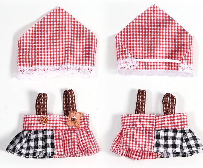 AICase for 17cm Doll Clothes/Outfit,Clothing Set for 17cm Doll,3 Piece Set Hat Clothing,Boys and Girls Stylish Adorable Clothes Accessories_07