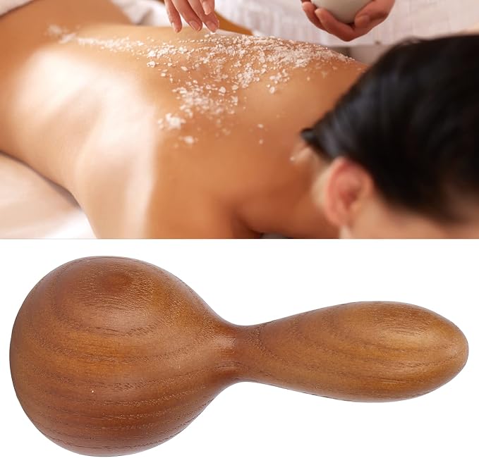 Wooden Handheld Massage, Portable Essential Oil Massage Hammer Teakwood Beauty Massage Hammer Wood Therapy Massage Tool Psoas Muscle Release Tool Wood Therapy Massage Tools Kit for Skin Care