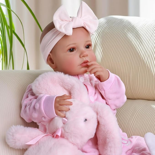 BABESIDE Reborn Baby Dolls - 20-inch Cute Soft Vinyl Realistic Baby Doll Real Life Baby Dolls with Complete Accessories Perfect for Cuddling, Playtime, and Gift Giving