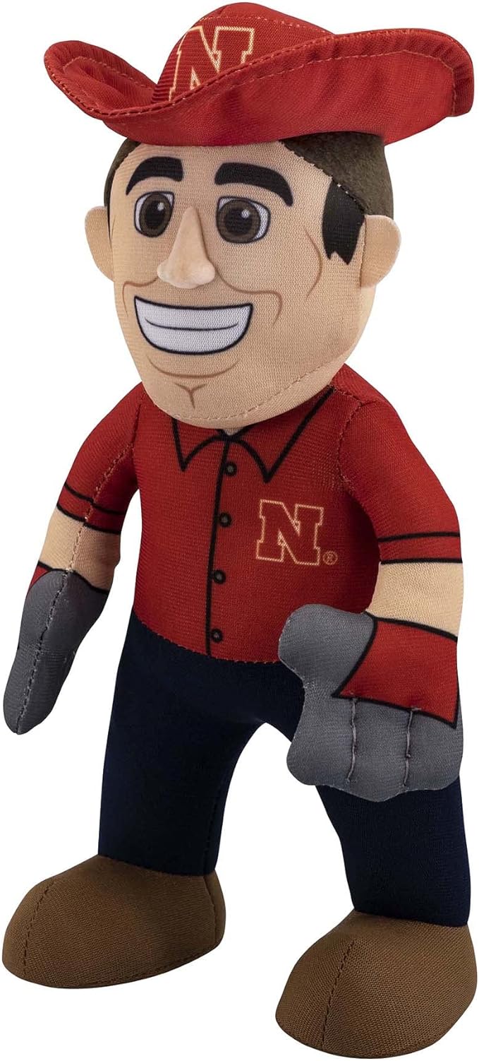 Bleacher Creatures Nebraska Cornhuskers Herbie The Husker 10" Mascot Plush Figures - A Mascot for Play or Display