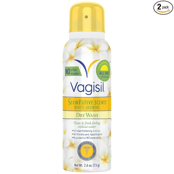 Vagisil Freshening Spray 2.6 Ounce Scent-Sitive White Jasmine (Pack of 2)