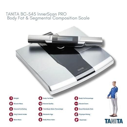 TANITA's RD-545 InnerScan PRO, FDA Cleared, World's Only Consumer Multi-Frequency, Segmental Body Composition Scale