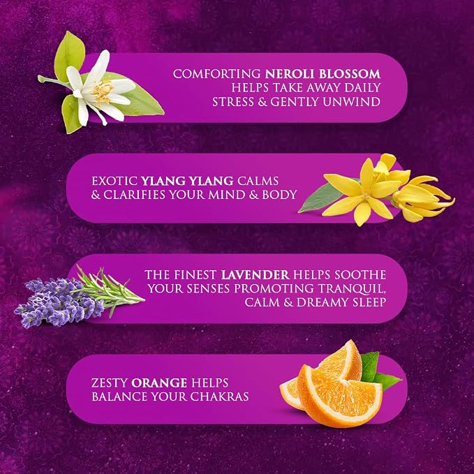 SPA CEYLON Sleep Intense Calming Body Massage Serum – Ayurveda Body Oil with Neroli, Lavender & Ylang Ylang – Natural Calming Massage Oil with Coconut, Almond & Rice Bran – 100ml