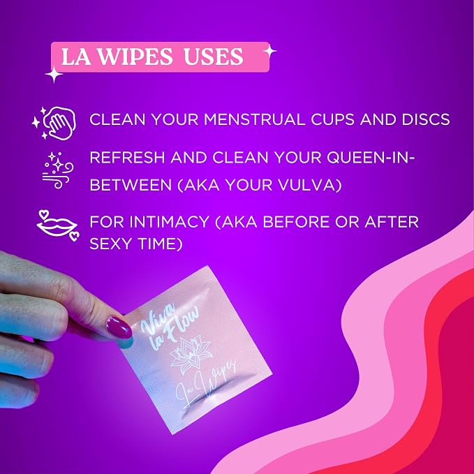 Sterilizer Kit for Menstrual Cup & Period Disc - Microwave Sterilizer - with Cute Portable Sterilizer Case & Flushable Period Wipes - Menstrual Cup Cleaner Kit for Maximum Feminine Care…