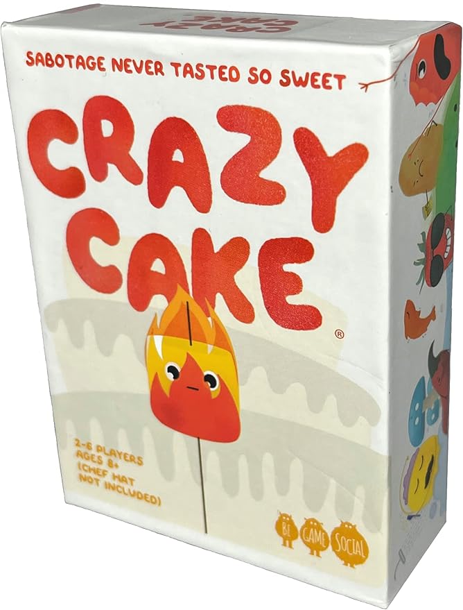 Crazy Cake Card Game for Kids and Adults - Family Fun for Game Nights - Collect Ingredients to Build Your Cake and Sabotage Rival Bakers - 2-6 Players - 20 Minutes to Play - Ages 8+
