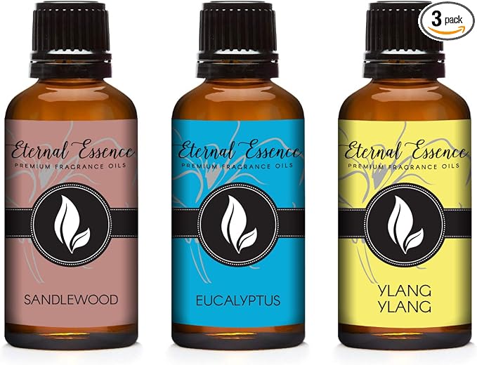 30ML - Trio (3) - Sandalwood, Eucalyptus & Ylang Ylang - Premium Fragrance Oil Trio - 30ML