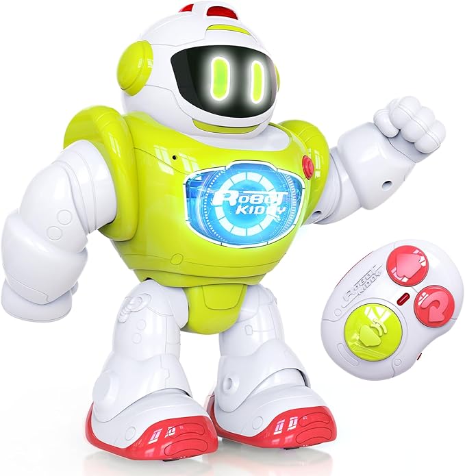 P&C Baby Walking Activity Remote Control Robot with Musical, Sounds, Light Interactive Early Learning Toddlers Toys for Birthday Gift