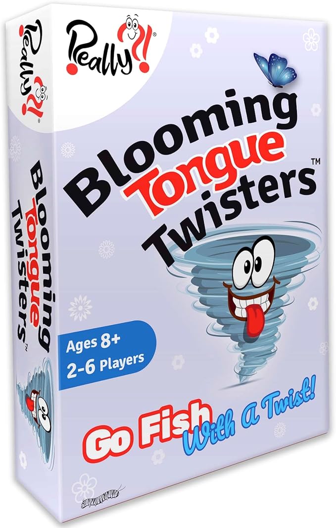 Really?! Hilarious Card Games for Kids 8-12 Teens Adults, Educational Family Party Games with Tongue Twisters, Speech Therapy Games, Homeschool, Gifts for Boys 8-12 Girls