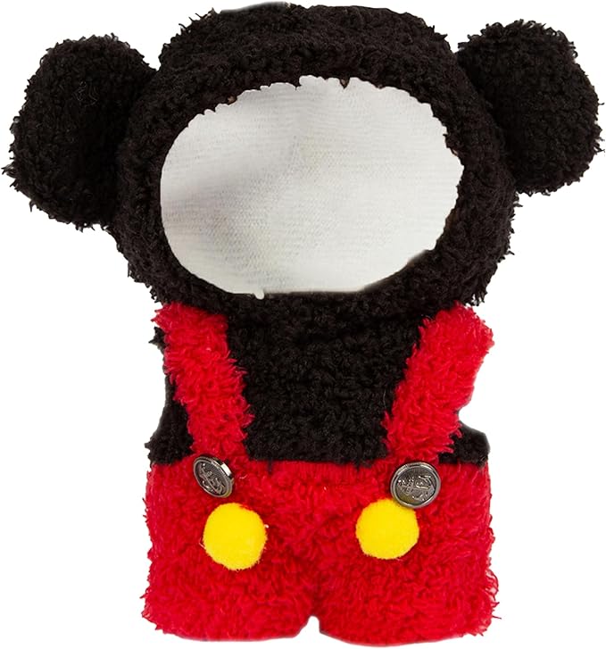 Plush Doll Clothes for Labubu - Cute Animal 17cm Doll Clothing, Premium Doll Accessories Clothes for Collectors or Display - Kawaii Mickey Costume (No Dolls)