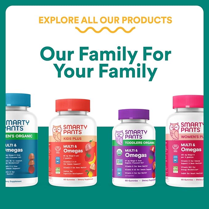 SmartyPants Prenatal Multivitamin Gummies - Improved Formula: Omega 3 (DHA/EPA), Methylfolate, Biotin, Vitamin D3, C, Vitamin B12, B6, Vitamin A, K & Zinc, Gluten Free, 90 Count (30 Day Supply)