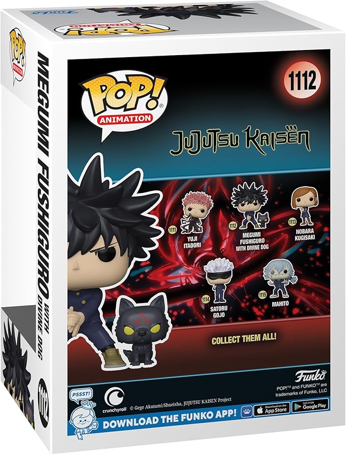 Funko Pop & Buddy: Jujutsu Kaisen - Megumi Fushiguro with Dogs - Collectable Vinyl Figure - Gift Idea - Official Merchandise - Toys for Kids & Adults - Anime Fans - Model Figure for Collectors