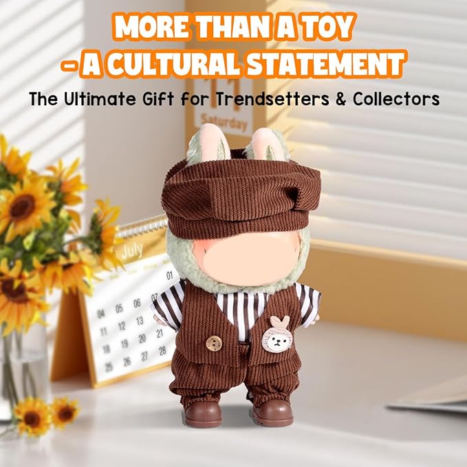 AICase for 17cm Doll Clothes/Outfit,Clothing Set for 17cm Doll,3 Piece Set Hat Clothing,Boys and Girls Stylish Adorable Clothes Accessories_08