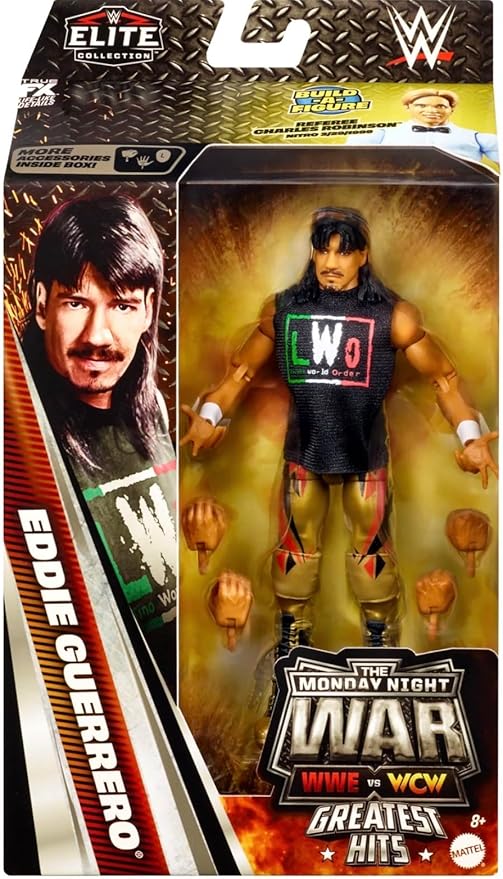 WWE Eddie Guerrero Mattel Elite Collection Monday Night War v WCW Greatest Hits Series 3 Wrestling Action Figure Toy