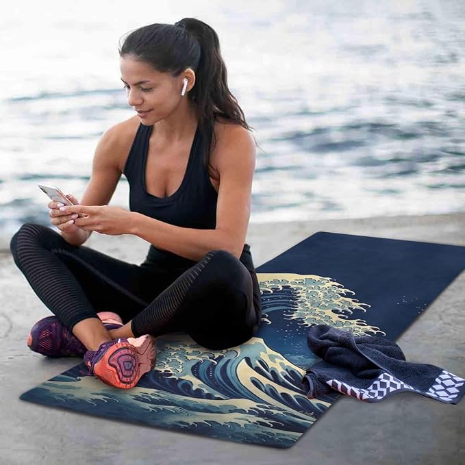 Skull Yoga Mat for Women Men 71" x 26" Non Slip Exercise & Fitness Mat 1mm Thick Workout Mat for Yoga, Pilates, Come with Storage Bag