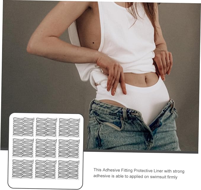 100pcs Colorful Stickers Adhesive Protective Decal Panty Liner for Bathing Suits Thong