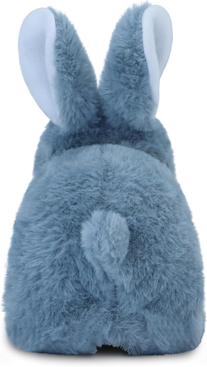 Bunby - Realistic Walking & Talking Bunny Toy, Interactive Plush with Hopping, Ear Twitching & Sounds | Lifelike Easter Gift for Kids, Handmade Stuffed Animal