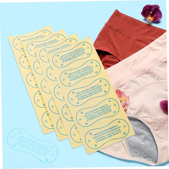 Ipetboom 100pcs Women Panty Liners Soft Breathable Adhesive Stickers for Swim Bottoms Comfortable Fit for Swimsuits and Easy Application and Adaptable Sizing Reduce Skin Irritation