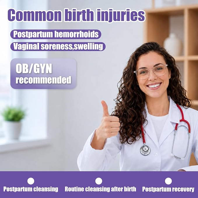 Postpartum Essentials Recovery Kit for New Moms, 16 Pcs Perineal Care Set with Peri Bottle, Disposable Underwear, Postpartum Pads & Cooling Pad Liners, Hospital Bag Essentials