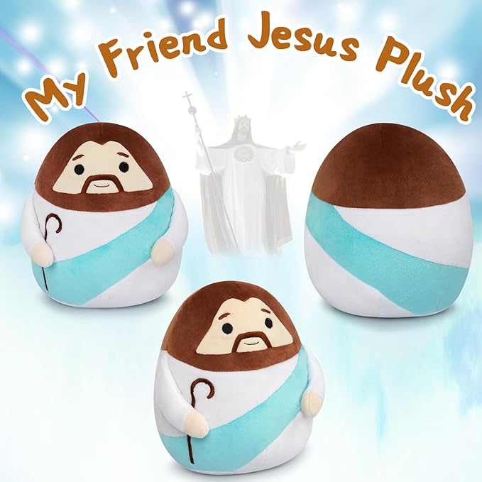 Jesus Plush Toy My Friend Jesus Stuffed Doll Christ Religious, Savior Plush Savior Stuffed Plush Christian Religious Figure Home Christmas Decoration