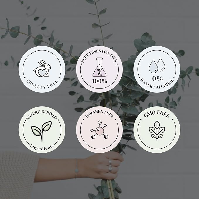 Eucalyptus Mint Essential Oils for Diffusers for Home,Nature-based Eucalyptus Essential Oil, Long-lasting & Family-friendly Diffuser Oils Scents, IFRA Certified, Cold Air & Ultrasonic-0.33 oz