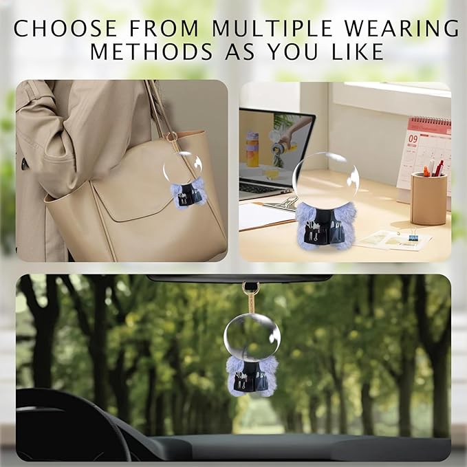 Apron Work Clothes for 17cm Doll(NO Doll)，Repairman Series，6 Accessories in Total，Leather Bibs with Adjustable Length, Suitable for Tool Enthusiasts，Suitable 3.94-6.7inch(10-17cm) for Dolls