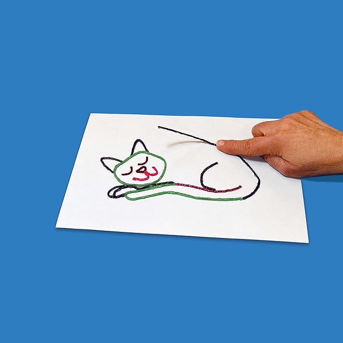Wikki Stix for Doodlers - Kid's Travel Essential: Portable Creativity On-The-Go! Pack of 24 Wikki Stix in Neon and Primary Colors. Made in USA ! 3 & Up.