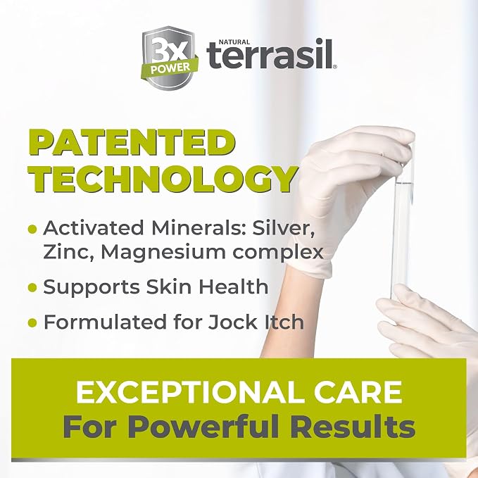 terrasil Antifungal Jock Itch Soap, 75g Bar | Fast Relief from Jock Itch Burning & Itchy Skin for Men & Women. All-Natural Moisturizing Ingredients. Dermatologist Tested