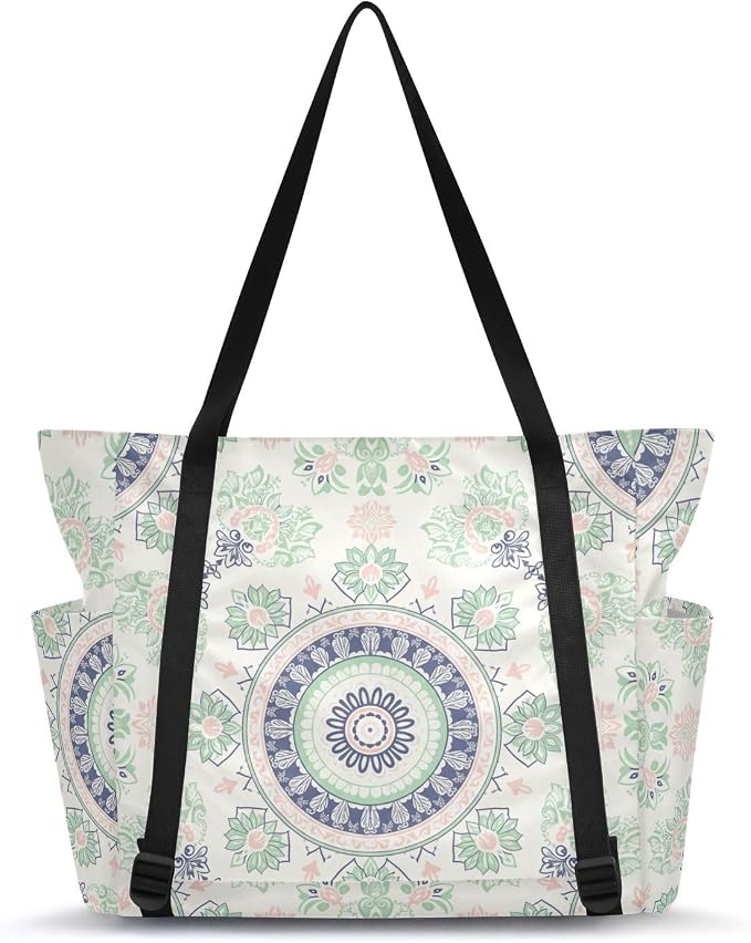MCHIVER Yoga Bag for Women Men Large Yoga Mat Bag with Adjustable Strap Workout Bags Totes for Pilates Yoga Travel