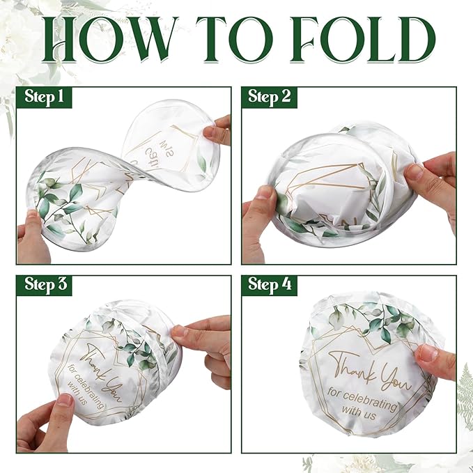 Gejoy 24 Pcs Wedding Foldable Fan Style Summer Flower Handheld Round Folding Flying Disc for Women Man Daily Use Festival Wedding Party Favors Decorations Portable, 8 Style