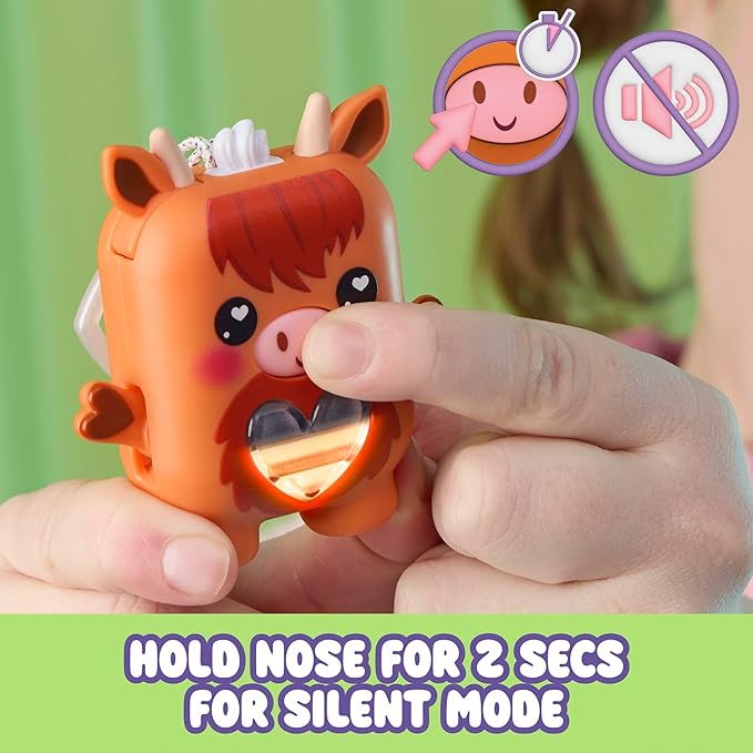 Cowbert The Highland Cow, Electronic Pet Cow Toy, 70+ Responses, Interactive Fidget Toys for Girls & Boys Ages 5+