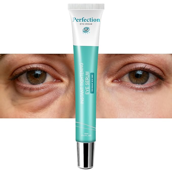 Instant Under Eye Lift Serum - Temporary Perfection Primer Tightener, Eye Cream Reduces Puffy Bags, Dark Circles & Crow’s Feet in Minutes, Anti Aging Wrinkle Remover for Mature Skin (1 PC, 0.51 Fl.Oz)