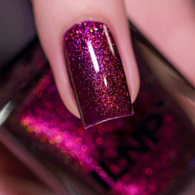ILNP Dakota - Blackened Berry Shimmer Nail Polish
