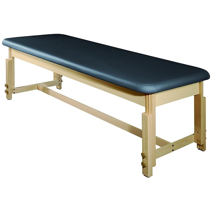 MT Harvey Treatment Stationary Massage Table for Clinic,Massage and Acupuncture Royal Blue