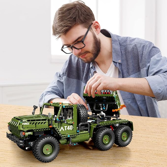 JMBricklayer Rocket Artillery Building Set, Adults WW2 Military Tank Model Toy Construction Set, Army Vehicle Collectible Home Display, Gifts for Boys Teens Adults 61507