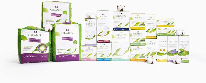 Organyc - 100% Certified Organic Cotton Tampons - No Applicator, Free from Chlorine, Perfumes, Rayon, and Chemicals 192 Count, Regular Flow (Pack of 12)