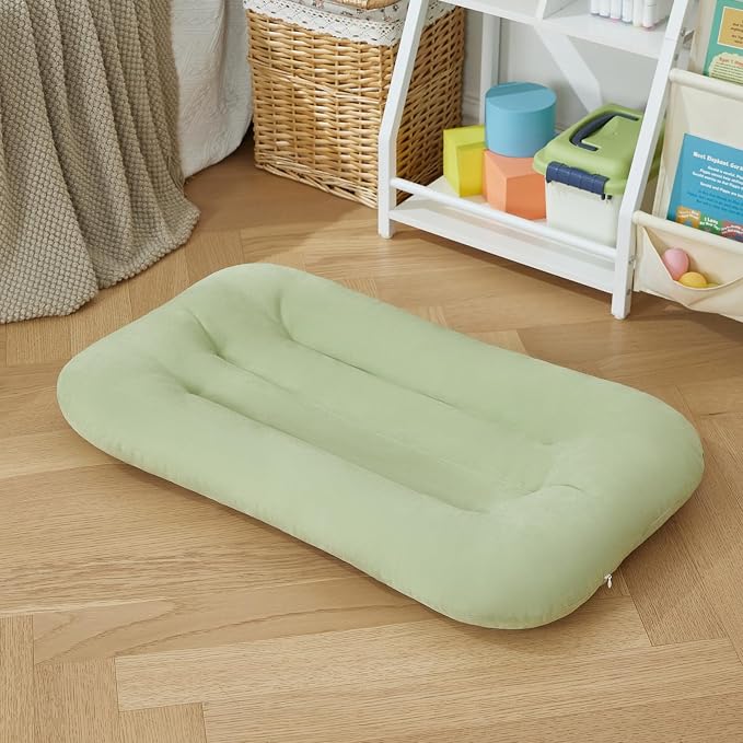 Baby Lounger for Infants Babies 0-12 Months, Bionic Organic Lounger, Soft Cotton Breathable Infant Floor Seats & Loungers for Newborn Baby Shower Gifts (Light Green)