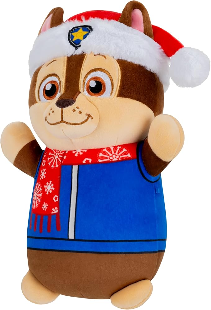 Squishmallows Original Paw Patrol 10in Holiday Chase HugMees – Ultrasoft Official Jazwares Plush (Medium-Sized)