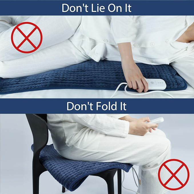 Comfytemp Extra Large Heating Pad for Back & Period, 33"x17" Electric Throw | Heated Pads for Neck/Shoulder/Leg, Birthday Day Gifts for Mom Dad Women Men, FSA Eligible HSA, Machine Washable, 2H Auto-Off