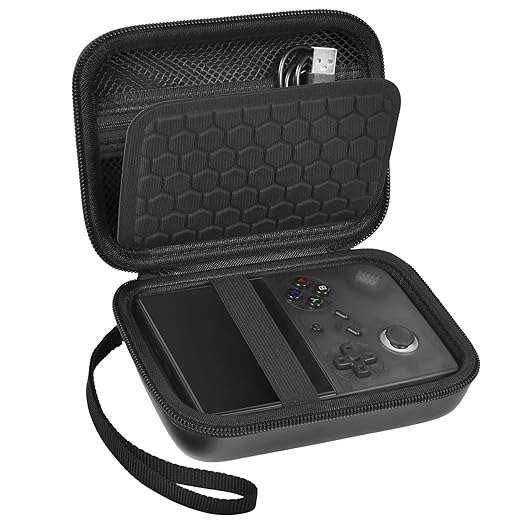 PAIYULE Travel Case Compatible with RG40XX V Retro Handheld Game Console, Handheld Emulator Storage Holder Organizer, Android Game Console Carrying Bag (Box Only)